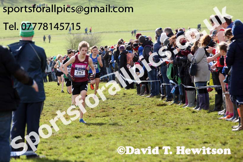 Boys under-13s 2019 British Athletics Inter Counties Cross Country, Prestwood Hall, Loughborough. Photo:  David T. Hewitson/Sports for All Pics